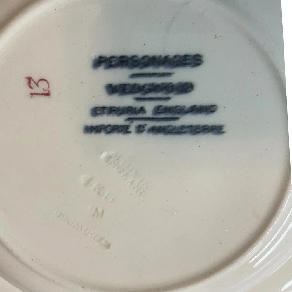 Vintage Wedgwood Bone China England‎ Soup Plates Set Of 2 Etruria